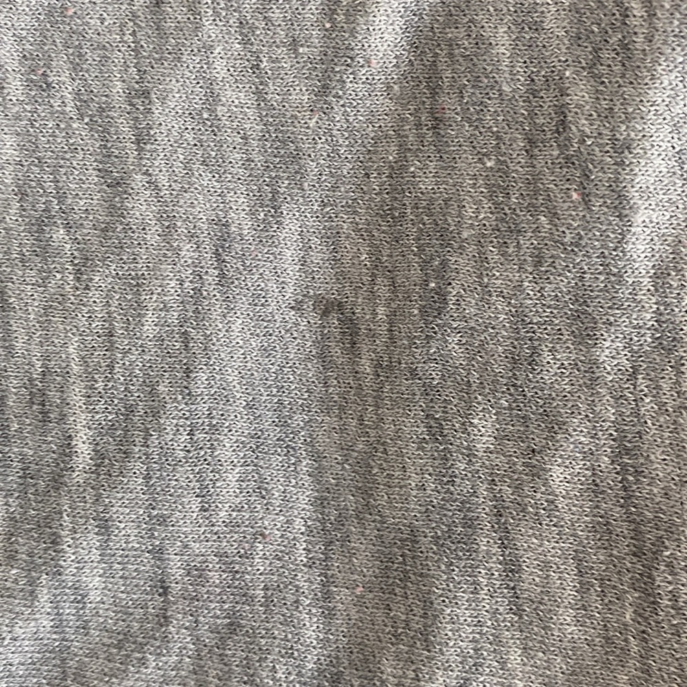 Old school light Gray and pale blue Striped winter theme crewneck Sweater - Picture 7 of 17
